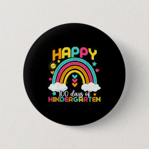 100 Days Smarter 100th Day Of Kindergarten Teacher 2 Inch Round Button