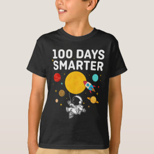 100 Days Smarter 100th Day Of School Astronaut Spa T-Shirt
