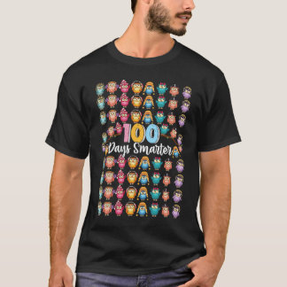 100 Days Smarter 100th Day Of School Owl Kids & T T-Shirt