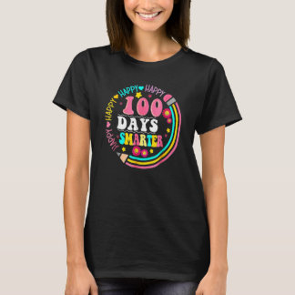 100 Days Smarter 100th Day Of School Student Teach T-Shirt