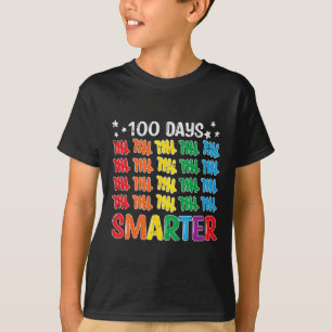 100 Days Smarter 100th Day Of School Teacher Kids  T-Shirt