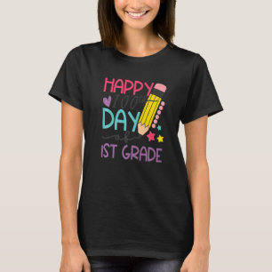 100 Days Smarter 1st Grade Happy 100th Day Of Scho T-Shirt