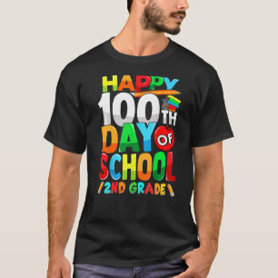 100 Days Smarter 2nd Grade 100th Day Of School 2nd T-Shirt