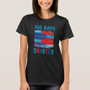 100 Days Smarter American US Flag Happy 100th Day T-Shirt