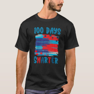 100 Days Smarter American US Flag Happy 100th Day  T-Shirt