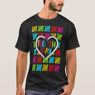 100 Days Smarter Counting Tally Marks 100Th Day Of T-Shirt