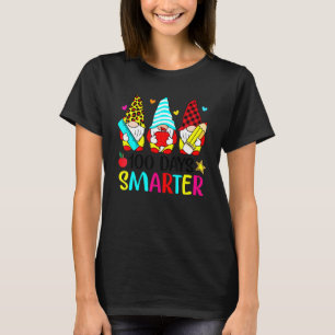 100 Days Smarter Cute Gnomes Happy 100th Day Of Sc T-Shirt