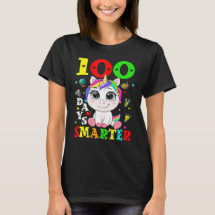 100 Days Smarter Cute Unicorn Girls Costume Girl T T-Shirt