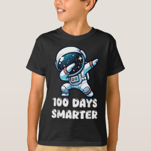 100 Days Smarter Dabbing Astronaut 100th Day Of T-Shirt