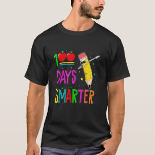 100 Days Smarter Dabbing Crayons 100th Day Of Sc T-Shirt