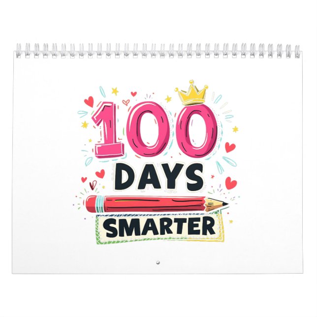 100 Days Smarter Days of School Teacher  Calendar (Cover)