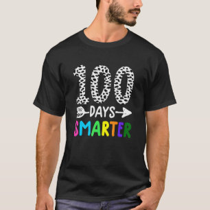 100 Days Smarter Funny 100 Days Of School For Tea T-Shirt