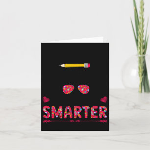 100 Days Smarter Girls Messy Bun Hair 100th Day Of Card