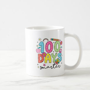 100 Days Smarter Groovy 100th Day Of School Girl Coffee Mug