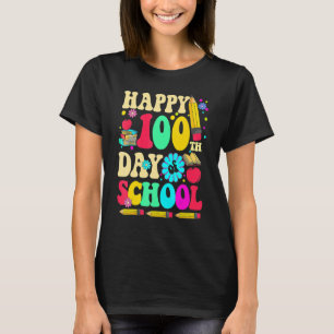 100 Days Smarter Happy 100th Day Of School Kids Re T-Shirt