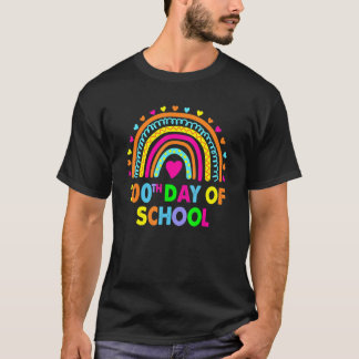 100 Days Smarter Happy 100th Day Of School Rainbow T-Shirt