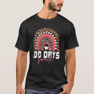 100 Days Smarter Happy 100th Day Of School Rainbow T-Shirt