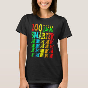 100 Days Smarter Happy 100th Day Of School Student T-Shirt