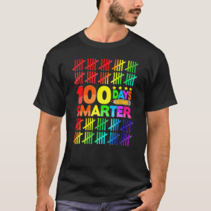 100 Days Smarter Happy 100th Day Of School Student T-Shirt