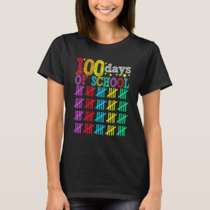 100 Days Smarter Happy 100th Day Of School Student T-Shirt
