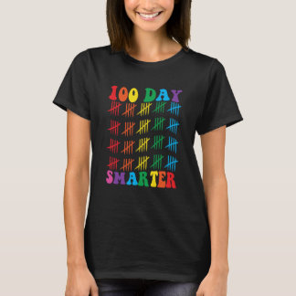 100 Days Smarter Happy 100th Day Of School Student T-Shirt