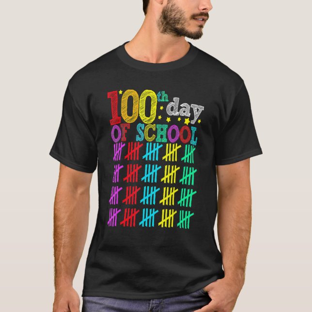 100 Days Smarter Happy 100th Day Of School Student T-Shirt (Front)