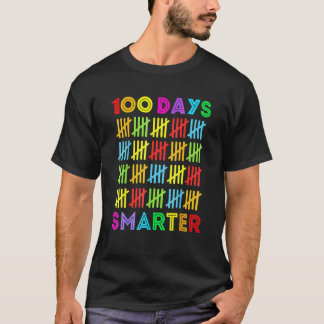 100 Days Smarter Happy 100th Day Of School Student T-Shirt