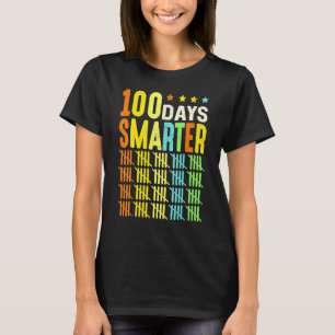 100 Days Smarter Happy 100th Day Of School Student T-Shirt