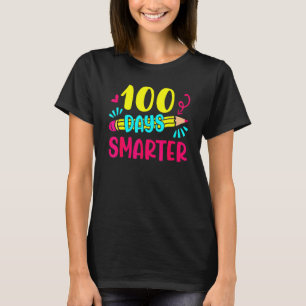 100 Days Smarter Happy 100th Day Of School Teacher T-Shirt