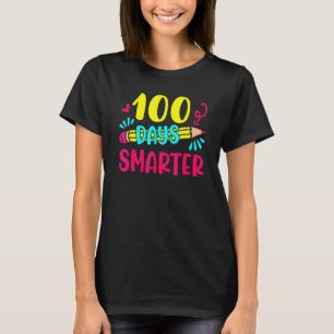 100 Days Smarter Happy 100th Day Of School Teacher T-Shirt