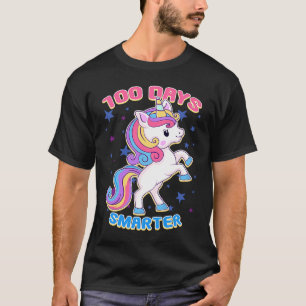 100 Days Smarter Magical Learning Unicorn Student T-Shirt