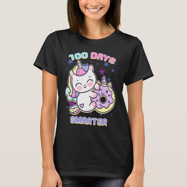 100 Days Smarter Magical Learning Unicorn with Don T-Shirt (Front)
