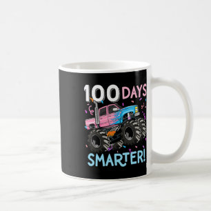 100 Days Smarter Monster Truck 100th Day Of School Coffee Mug