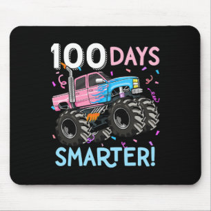 100 Days Smarter Monster Truck 100th Day Of School Mouse Pad