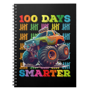 100 Days Smarter Monster Truck 100th Day School Notebook