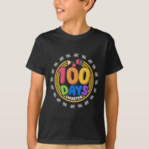 100 Days Smarter Pencil 100th Day Of School Girls  T-Shirt