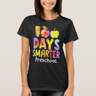 100 Days Smarter Preschool 100th Day Of School Tea T-Shirt