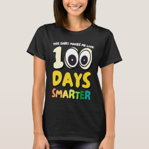 100 Days Smarter Preschool Kindergarten Elementary T-Shirt