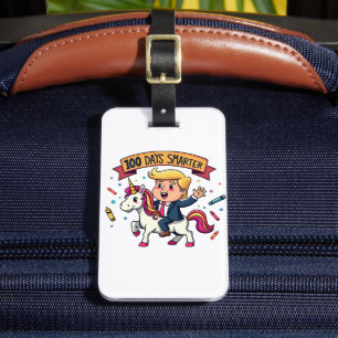 100 Days Smarter School Trump Inaguration Day Luggage Tag