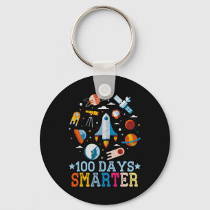 100 Days Smarter Space Astronaut Keychain