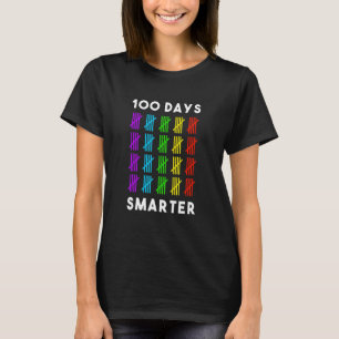 100 Days Smarter Students Boys Girls 100 Days Of S T-Shirt