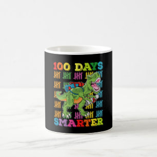 100 Days Smarter T Rex Dinosaur 100th Day School Coffee Mug
