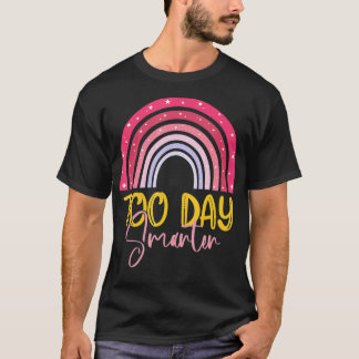 100 Days Smarter Teacher Rainbow 2022, 100th Day O T-Shirt