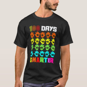 100 Days Smarter Teachers Kids Boys Girl 100th Day T-Shirt