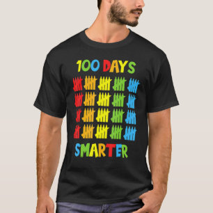 100 Days Smarter Teachers Kids Child 100th Day of  T-Shirt