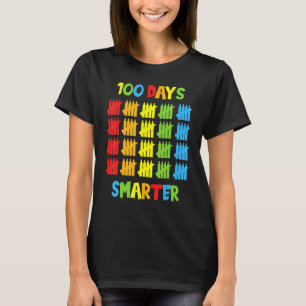 100 Days Smarter Teachers Kids Child 100th Day of T-Shirt
