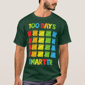 100 Days Smarter Teachers Kids Child 100th Day of  T-Shirt