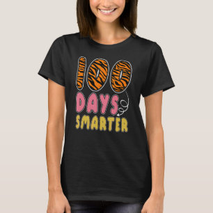 100 Days Smarter Tiger Print 100th Day Of School T T-Shirt