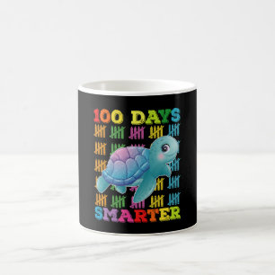 100 Days Smarter Turtle 100th Day Of School Coffee Mug