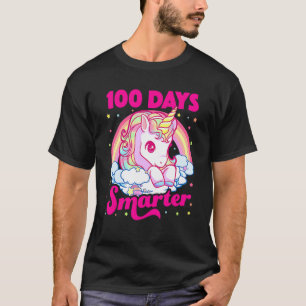 100 Days Smarter Unicorn Girls Teacher 100th Day O T-Shirt